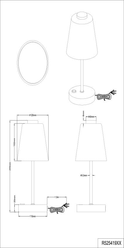 TRIO Leuchten LED Tischleuchte Glas und Touchdimmer alabasterfarbigem Tischlampe mit »Emmy«, OTTO 1 flammig-flammig, bei LED