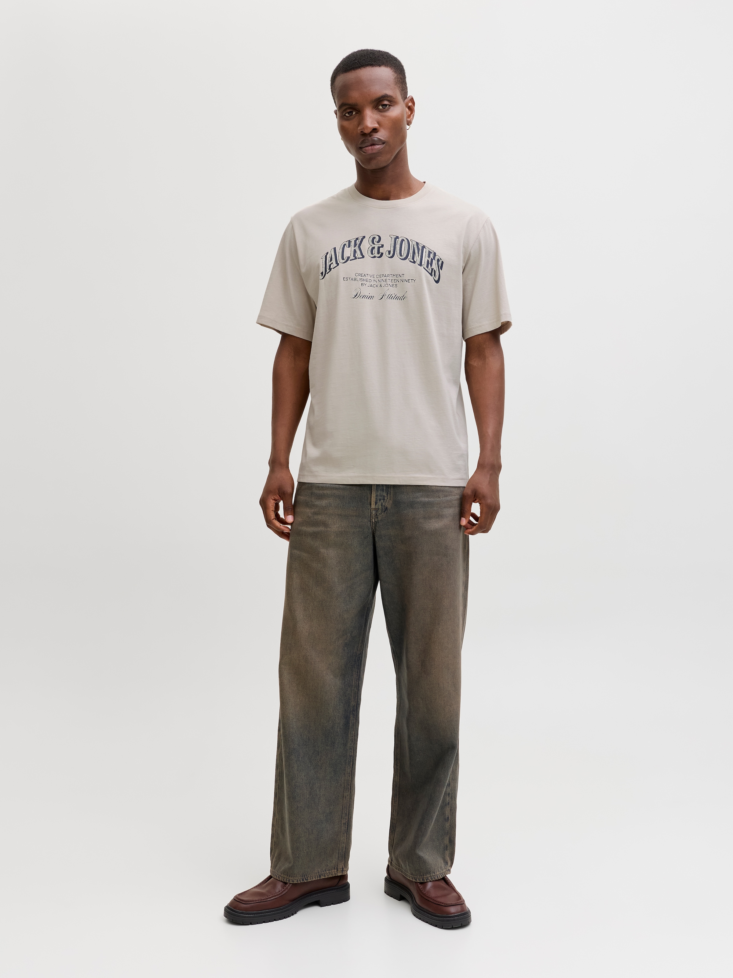 Jack & Jones T-Shirt »JJEDENVER GRAPHIC TEE SS O-NECK 3PK MP« Packung, 3 tlg.