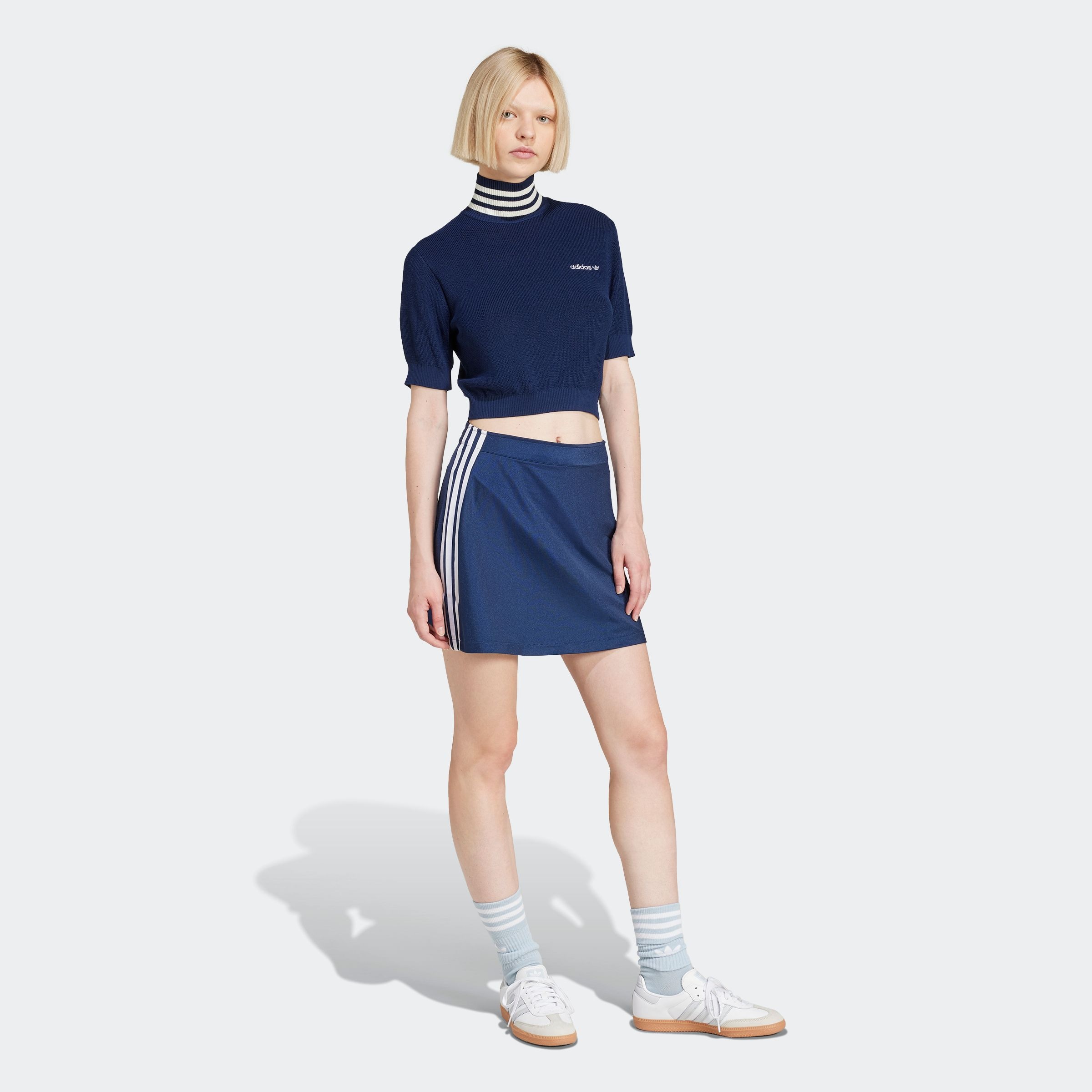 adidas Originals T-Shirt »CROP TURTLENECK«