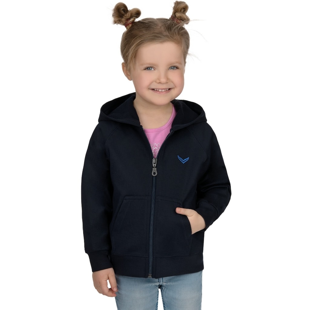 Trigema Sweatjacke »TRIGEMA Raglan Kapuzen Jacke«, (1 tlg.)