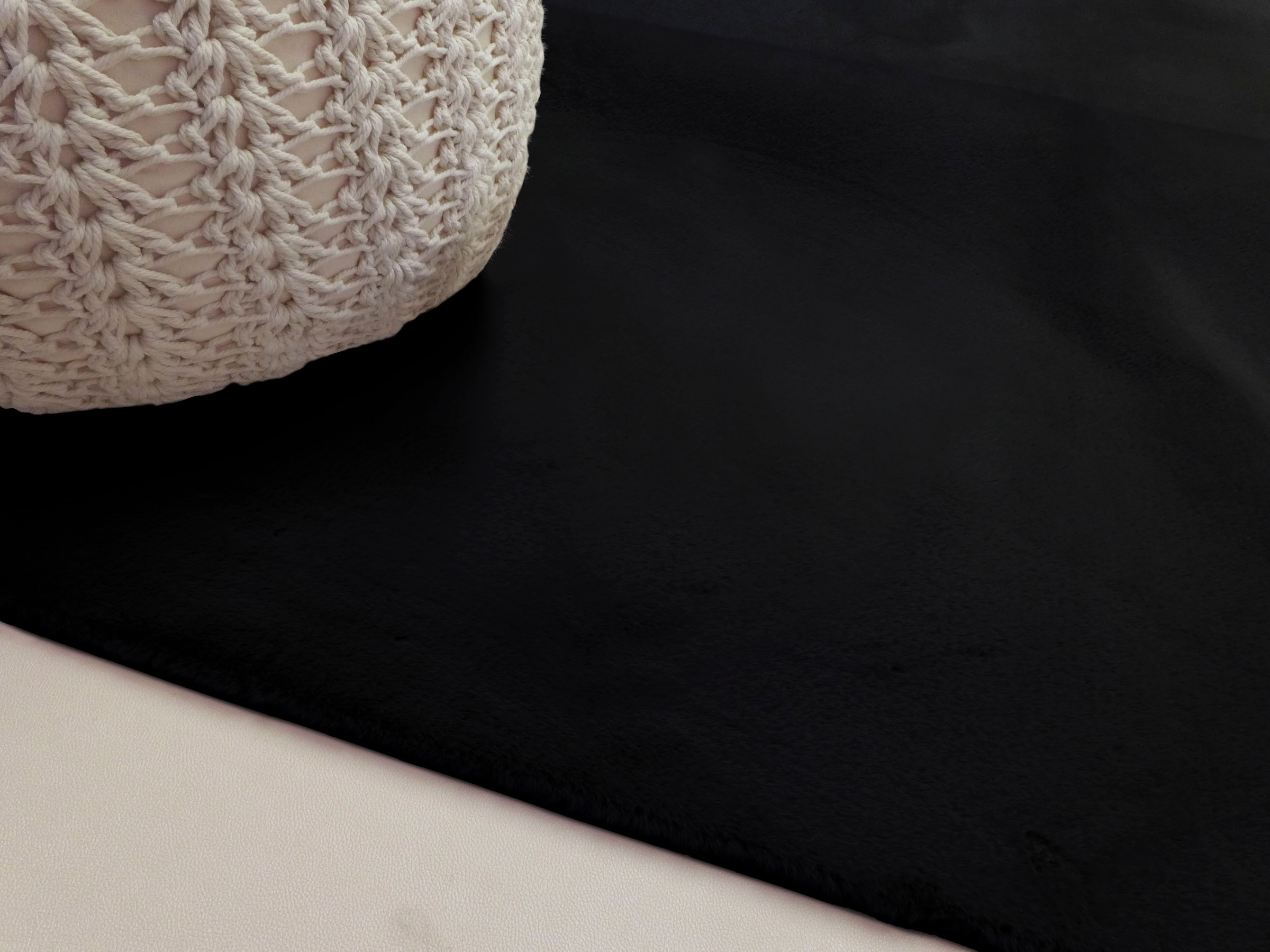 my home Fellteppich »Balu, Kunstfellteppich, Modern, Langflor Teppich« rechteckig 20 mm Höhe Kaninchenfell-Haptik, kuschelig, weich, Wohnzimmer, Schlafzimmer