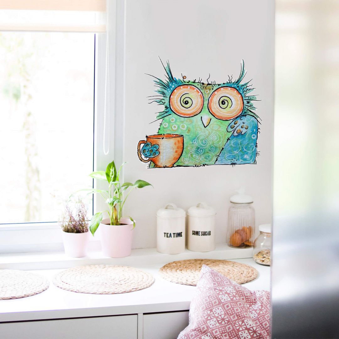 Wall-Art Wandtattoo »Vogel Kaffee Eule - Coffee Owl«, (1 St.) kaufen im  OTTO Online Shop