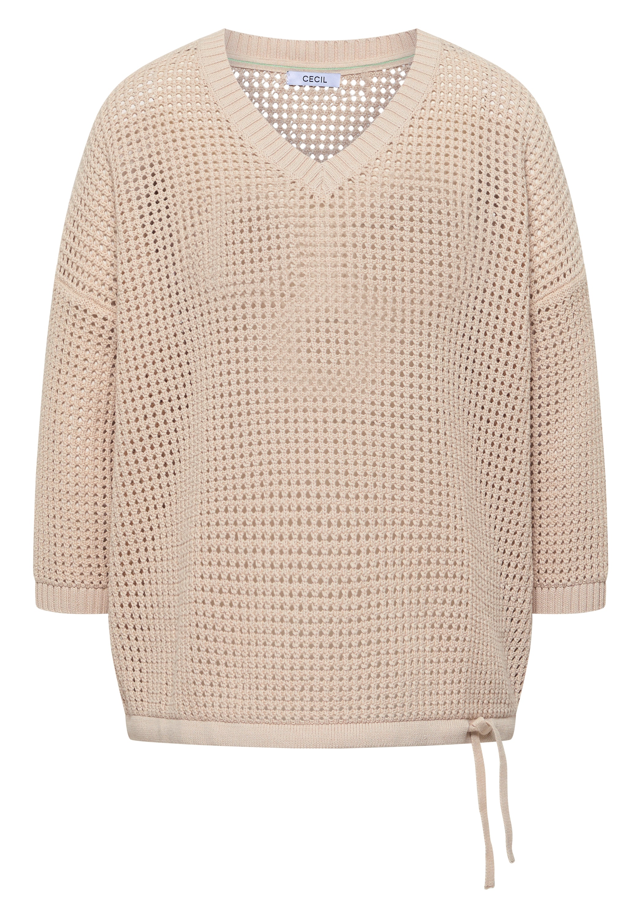 Cecil Strickpullover im Crochet-Look/moderner Sommerstrick