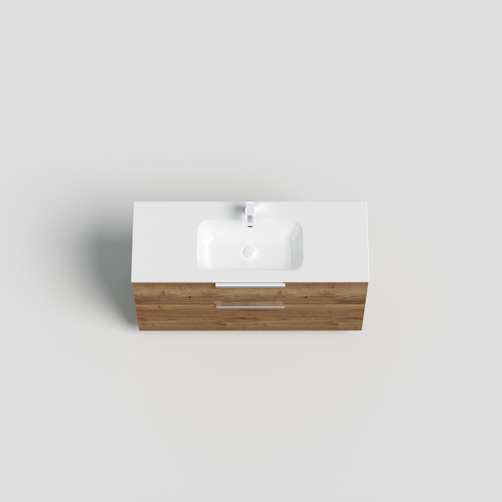 welltime Waschtisch »Ahus«, Mit Soft-Close-Funktion, Vollauszüge, inkl. Becken, Breite 120 cm