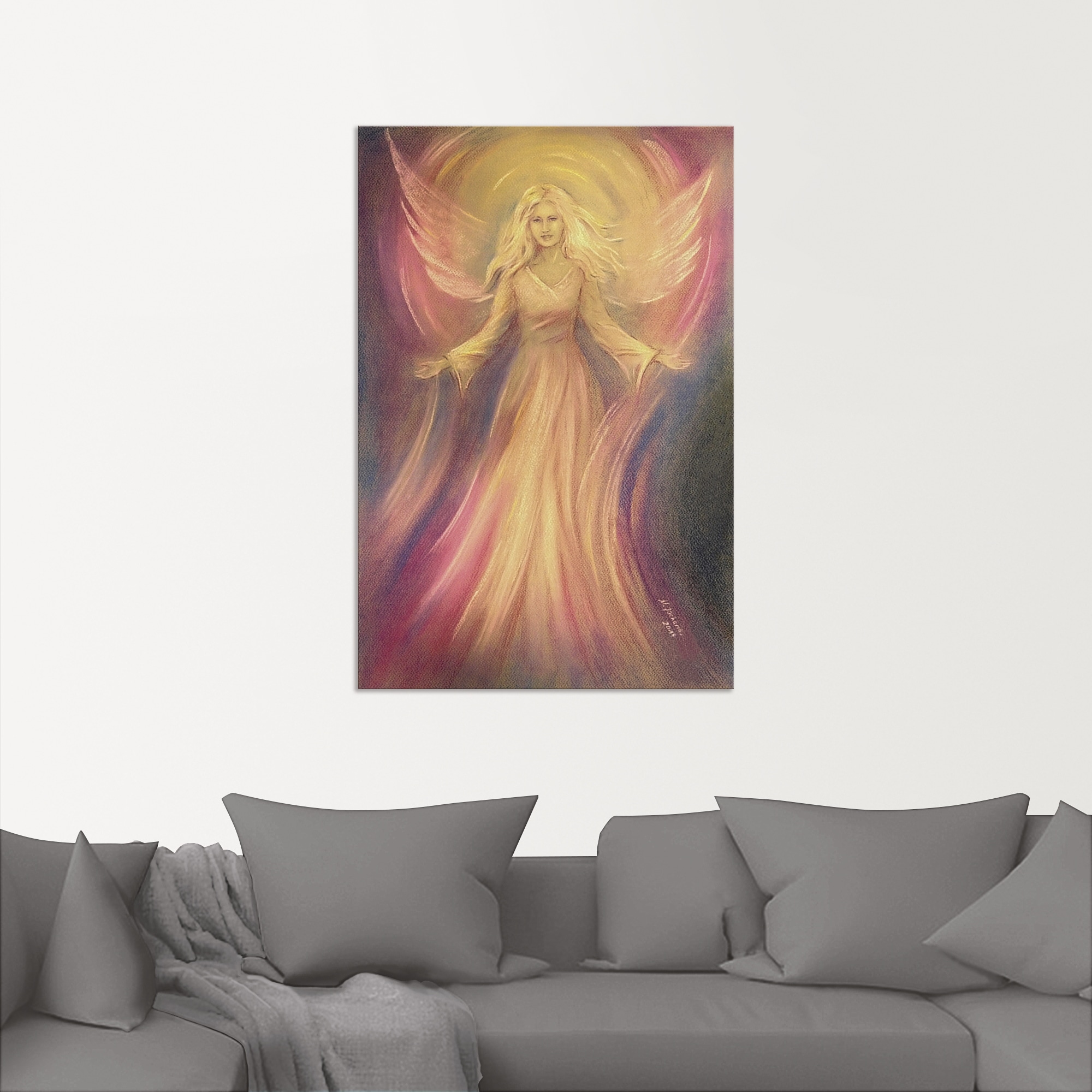 Artland Wandbild »Engel Licht Liebe - Spirituelle Malerei« Religion 1 Stk. tlg. als Alubild, Outdoorbild, Leinwandbild, Poster, Wandaufkleber