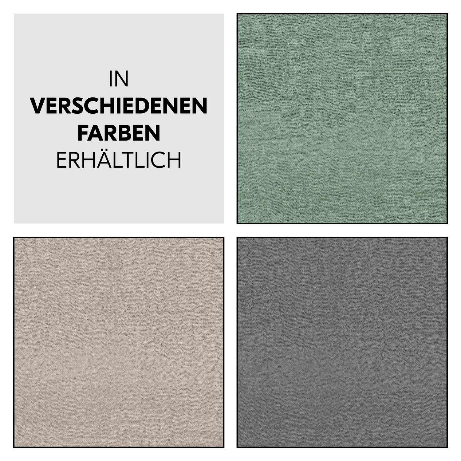 Hauck Babywippe »Baby Bouncer Cover Muslin Dark Grey«, Schonbezug für Babywippe und Hochstuhlaufsätze