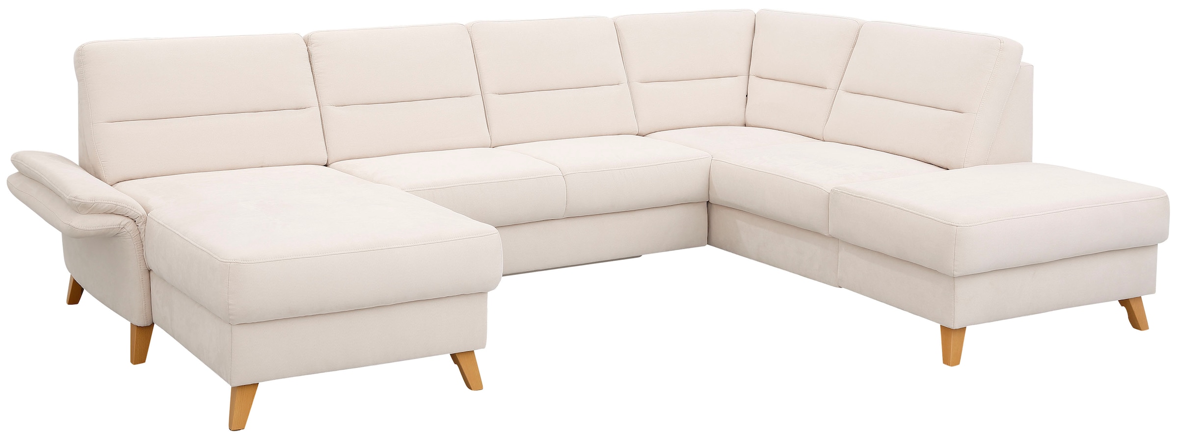 Home affaire Wohnlandschaft »Westerland U-Form« Federkern, wahlweise Bettfunktion, Stauraum und Armlehn-Verstellung