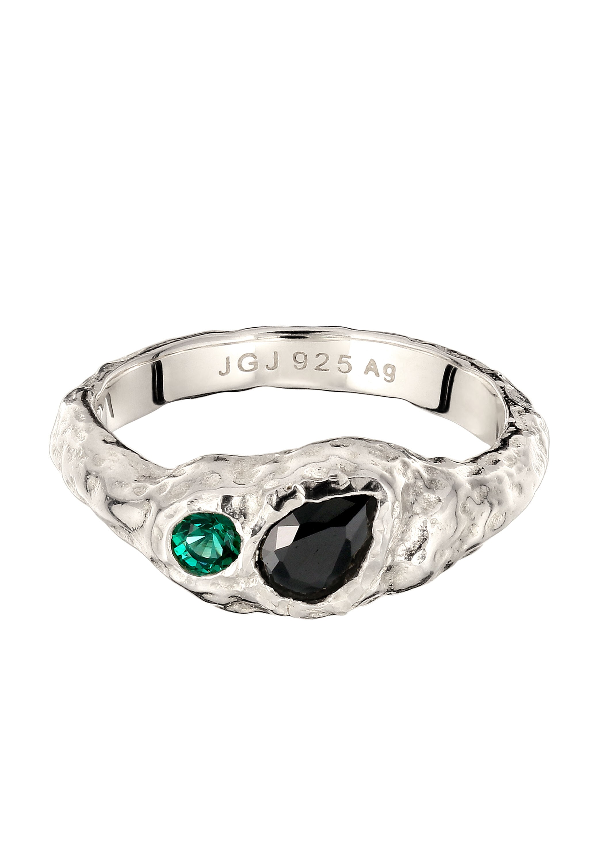 Elli Silberring »Ring Synthetischer Smaragd Zirkonia Grün 925 Sterling Silber«