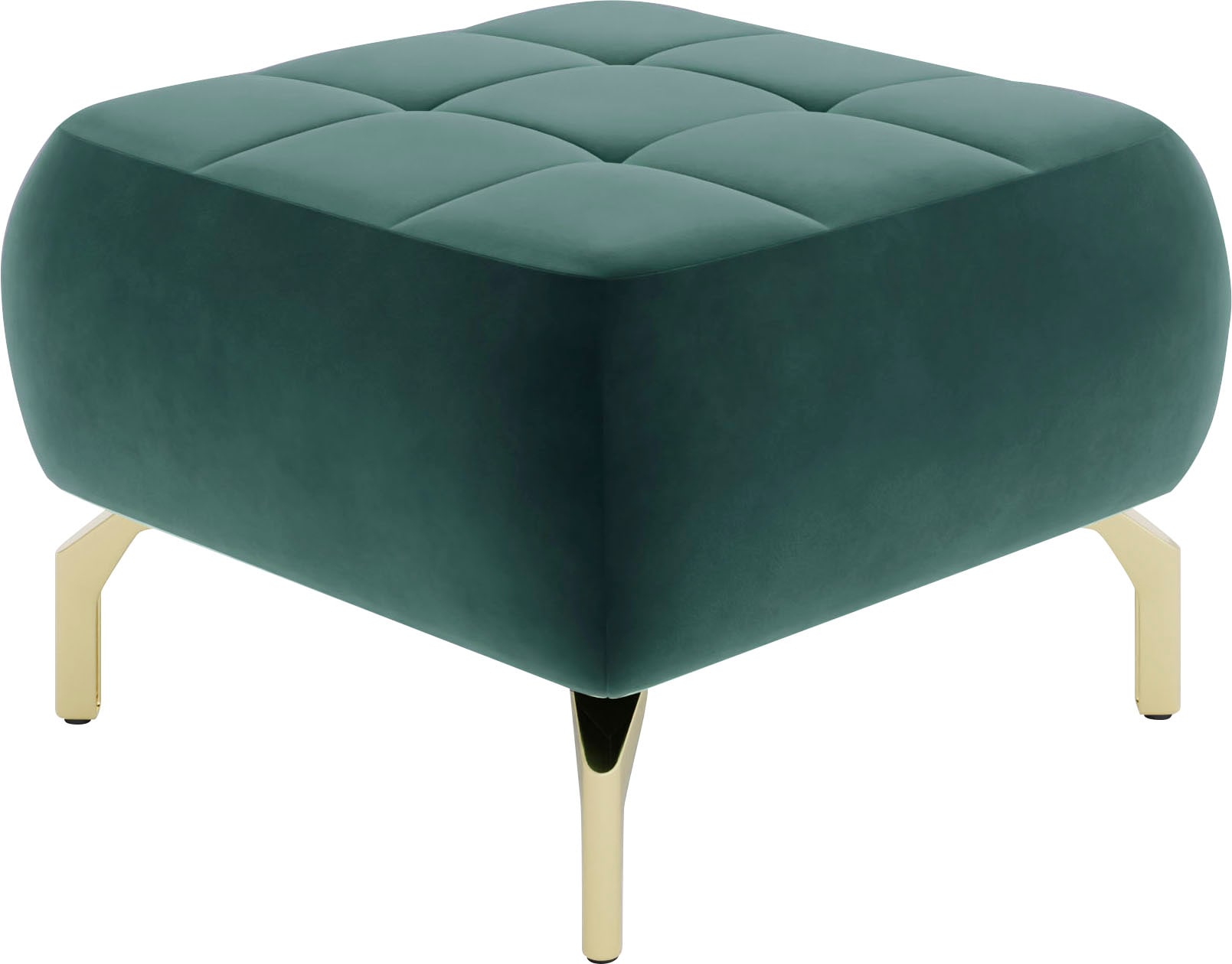 sit&more Polsterhocker »Orient 1«, goldfarbene Metallfüße