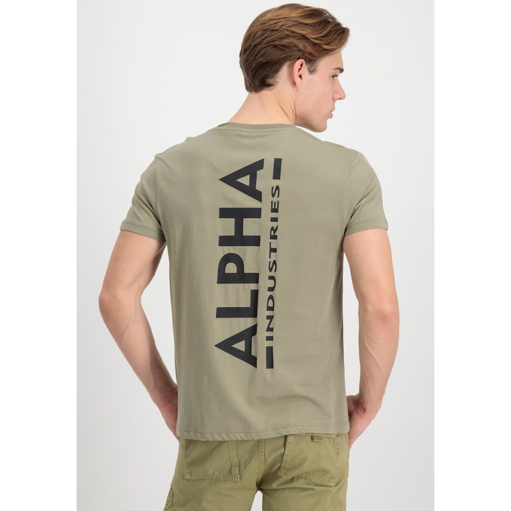 Alpha Industries Rundhalsshirt »Backprint T«