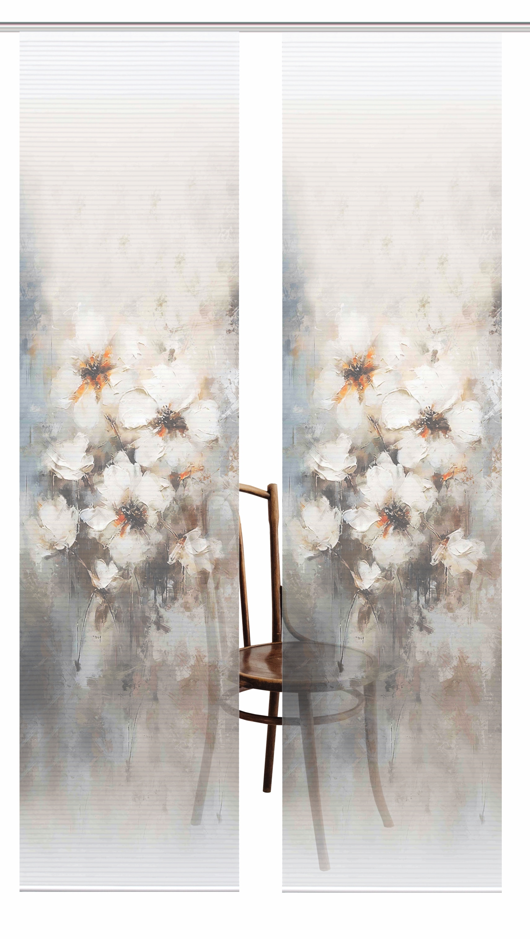 HOME in green Schiebegardine »ARISTEA« Paneelwagen 2 Stk. tlg. Bambusoptik, SET, recycelt, Digitaldruck