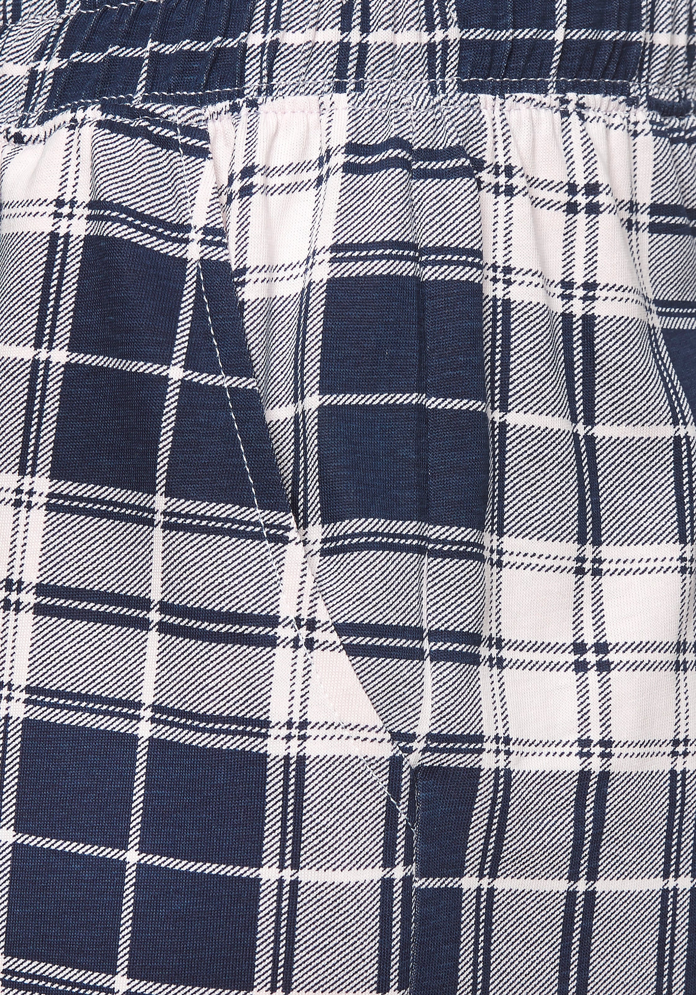 Vivance Dreams Pyjamashorts, (Packung, 2 tlg.), Mit Streifen und Karos