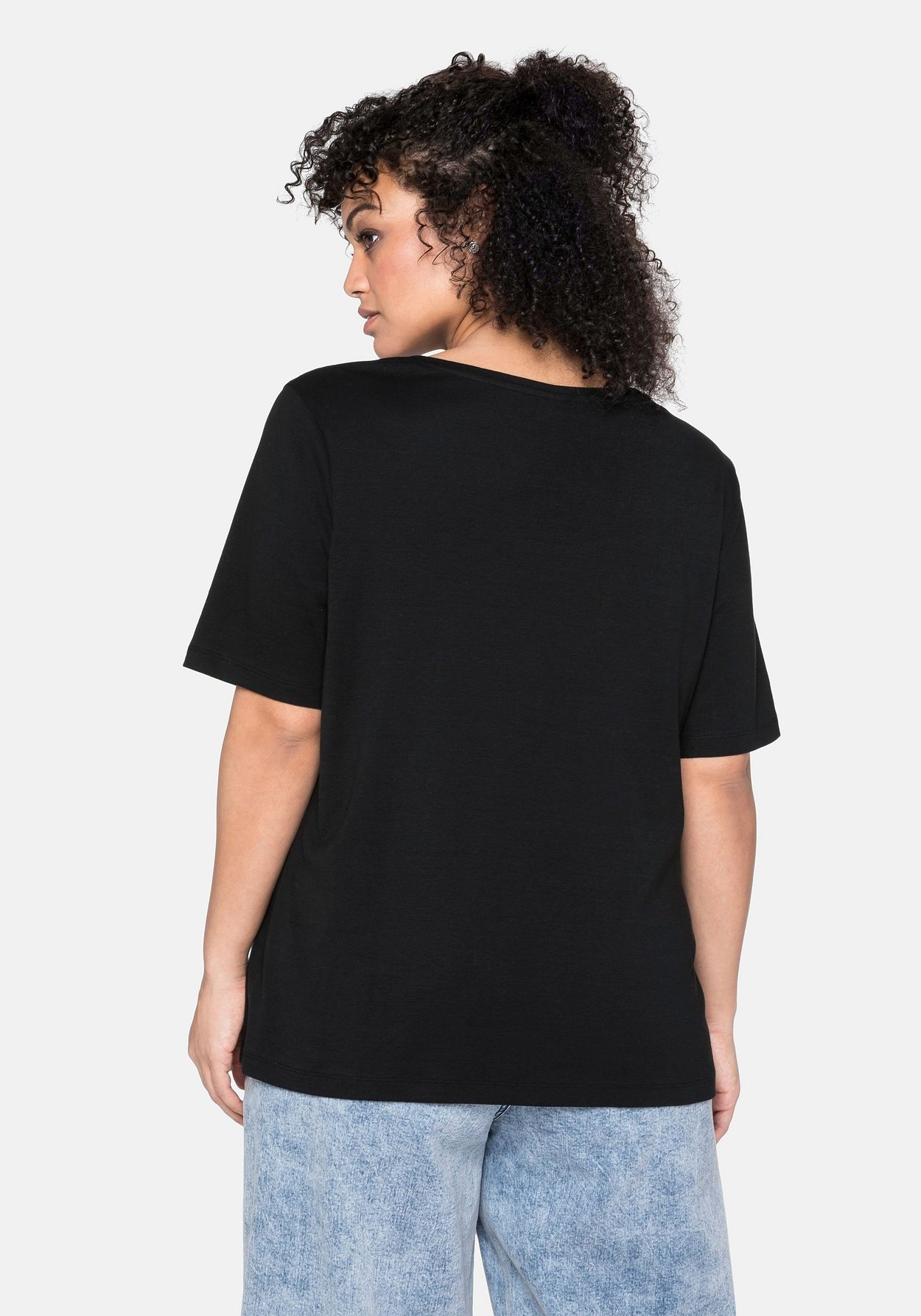 Sheego T-Shirt »T-Shirt aus reiner Baumwolle«