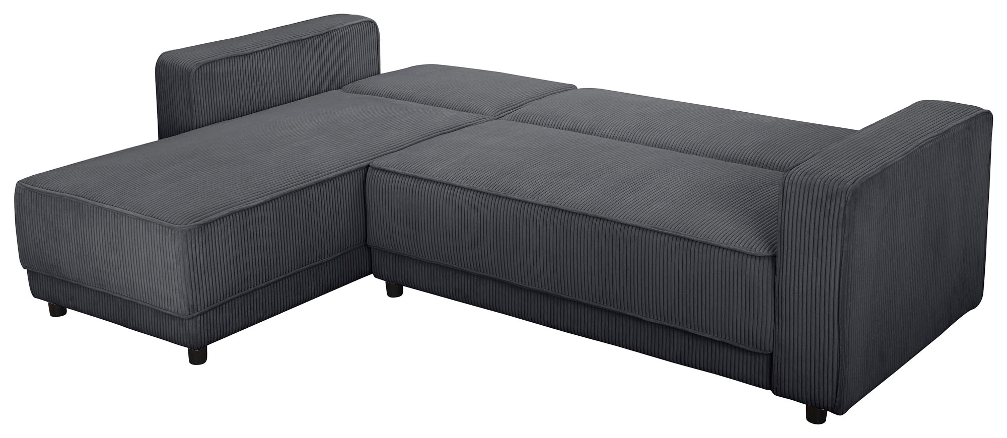 Dorel Home Ecksofa »Allie Schlafsofa 230 cm mit Relaxfunktion in der Rückenlehne«, Schlaffunktion (108/194,5cm), trendiger Cord o. pflegeleichter Velours