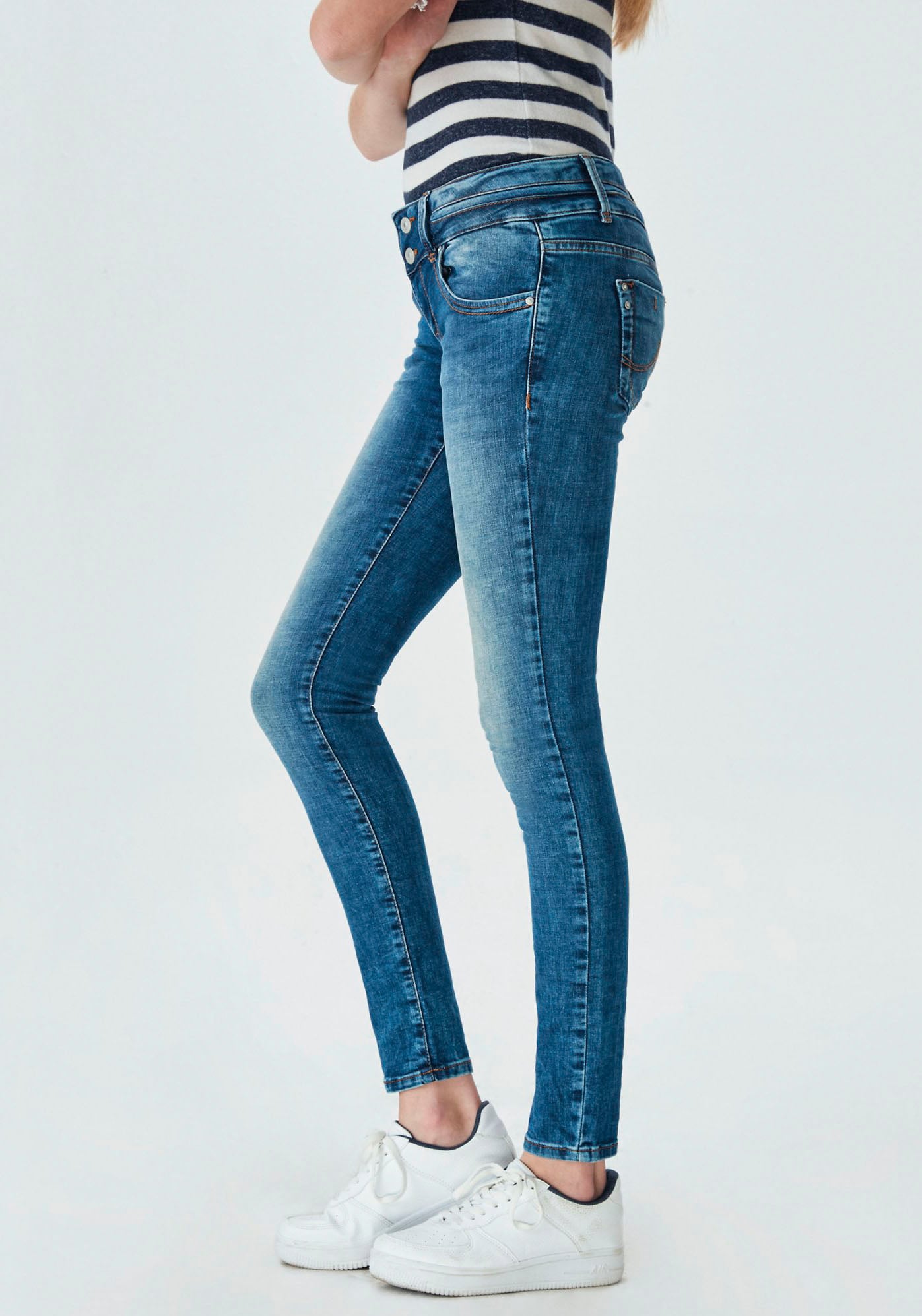 LTB Skinny-fit-Jeans »Julita X«, und Bein, OTTO mit Leibhöhe Stretch-Anteil online extra-engem bei niedriger