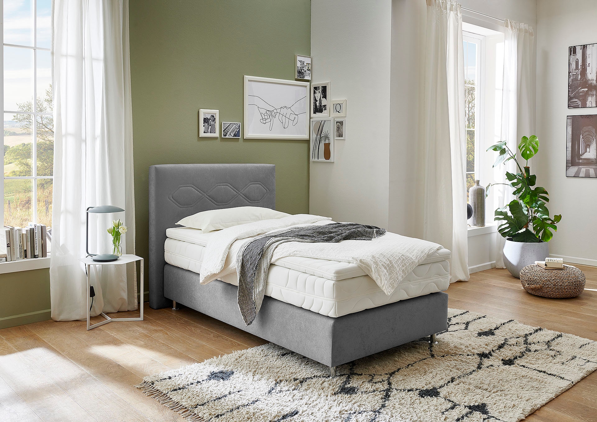 Westfalia Schlafkomfort Boxspringbett, wahlweise mit Topper