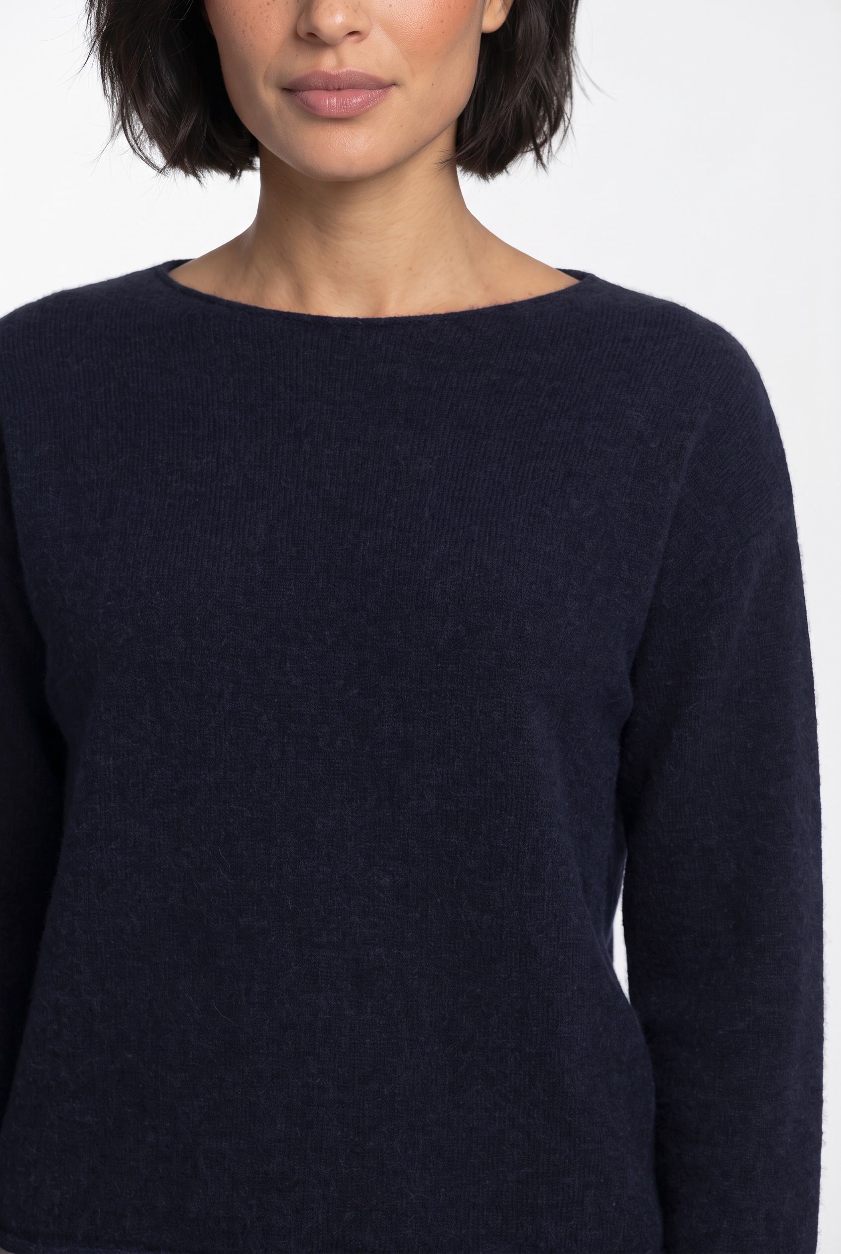BOSS ORANGE Rundhalspullover »Follettino Premium Damenmode« mit Alpaka und Wolle, Relaxed Fit