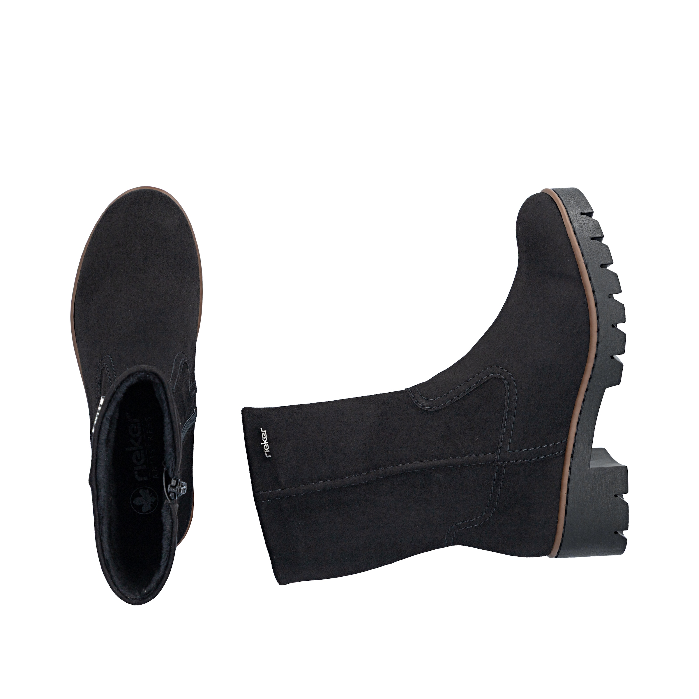 Rieker Stiefelette  Klassik-Boots mit Blockabsatz und Reißverschluss