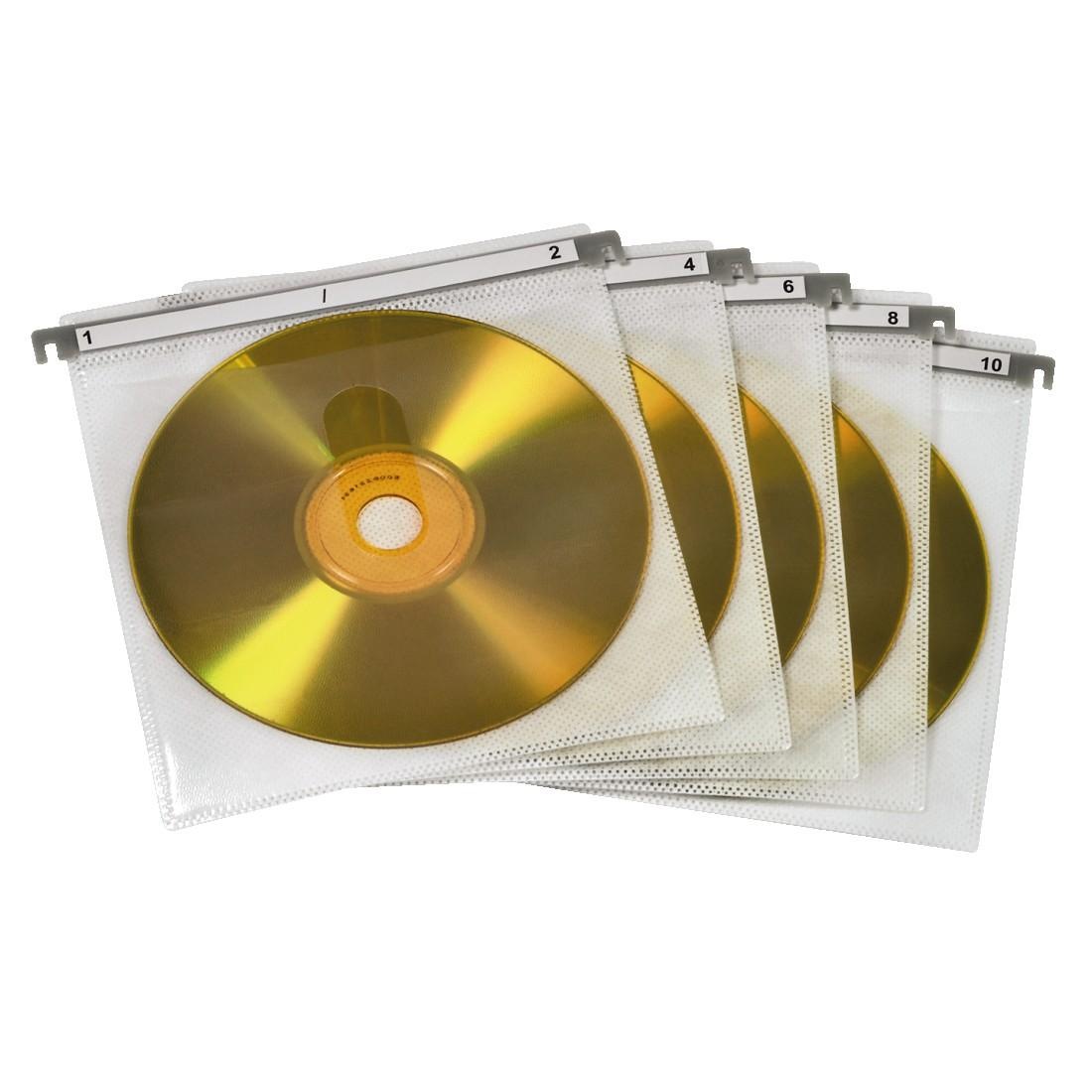 Hama CD-Hülle »CD/DVD Doppel-Schutzhüllen, 50er-Pack, Weiß, Schutzcase, Leerhülle«