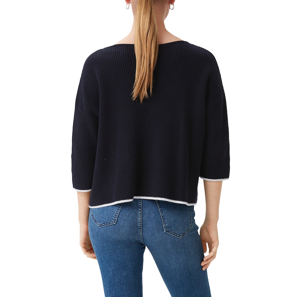 Comma Strickpullover, mit Drop-Shoulder Naht