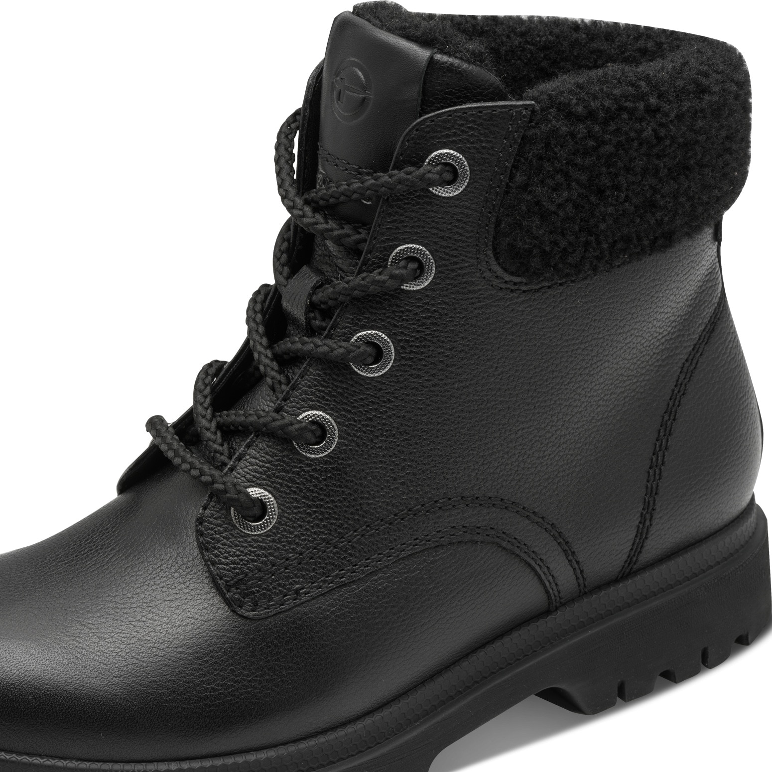 Tamaris Winterboots  , Blockabsatz, Schnürboots, Schnürstiefelette mit geprägtem Logo