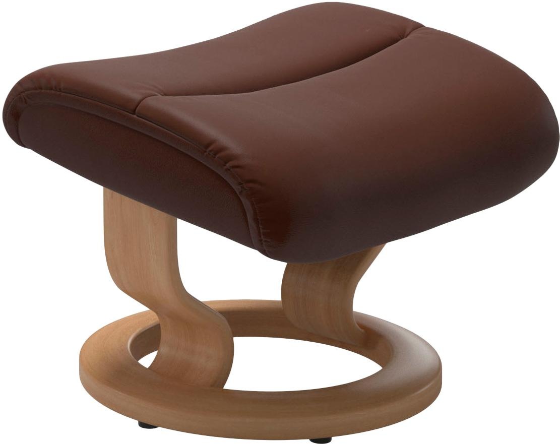 Stressless® Relaxsessel »View«, (Set, Relaxsessel mit Hocker), mit Classic Base, Größe M,Gestell Eiche