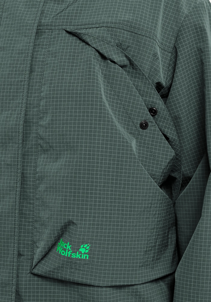 Jack Wolfskin Funktionsjacke »FIND THE WILD JKT W« winddicht, atmungsaktiv, Übergangsjacke, hoher Stehkragen