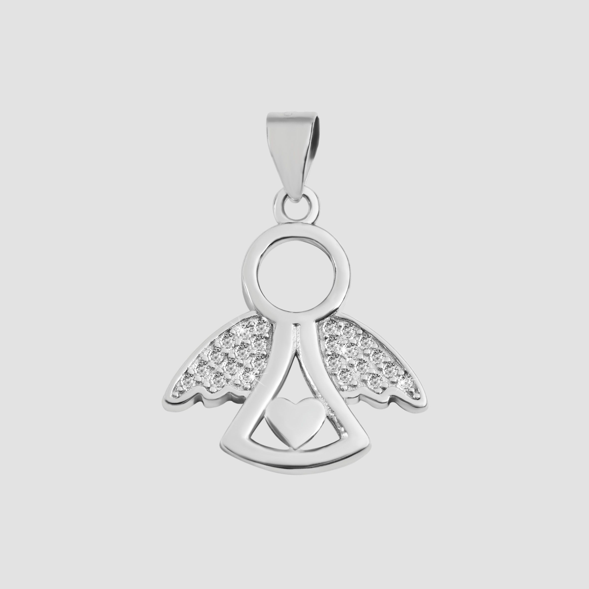 Adelia´s Herzanhänger »Damen Anhänger ¿ Herzanhänger aus 925 Silber mit Zirkonia«