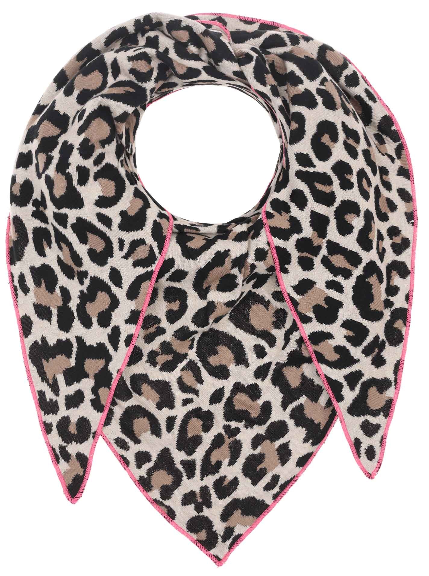 Zwillingsherz Dreieckstuch »"Summer Lacey"« Feinstrick, Leomuster, Neonkante