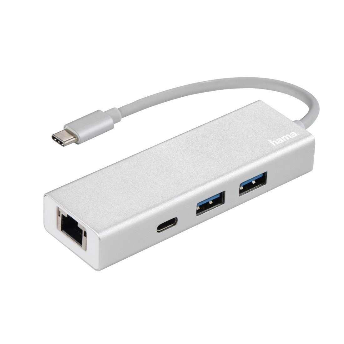 USB-Type-C-Hub 1:3 "Aluminium", USB C Anschluss...