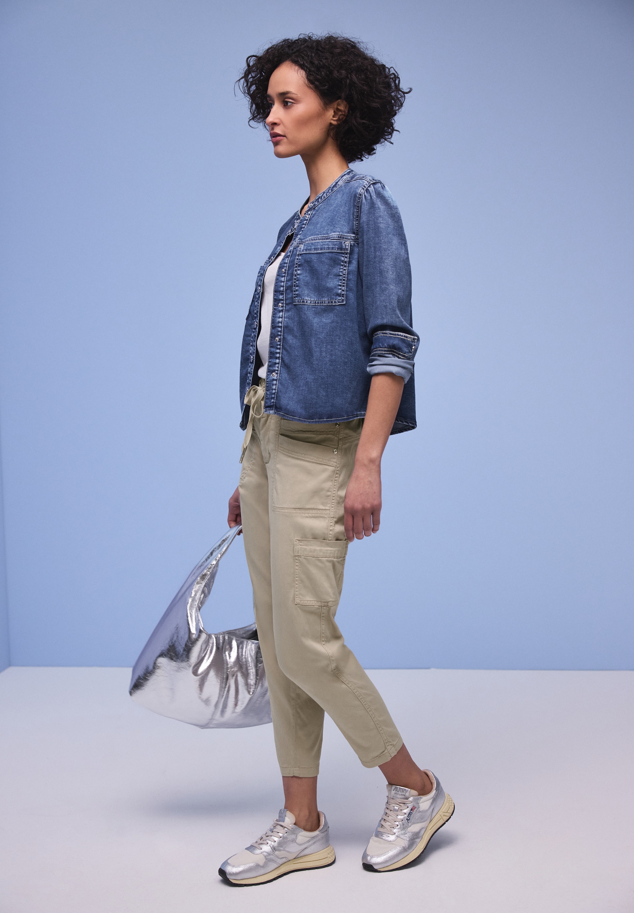 STREET ONE Jogger Pants »Style Bonny«  mit Cargo-Taschen und Kordelzug