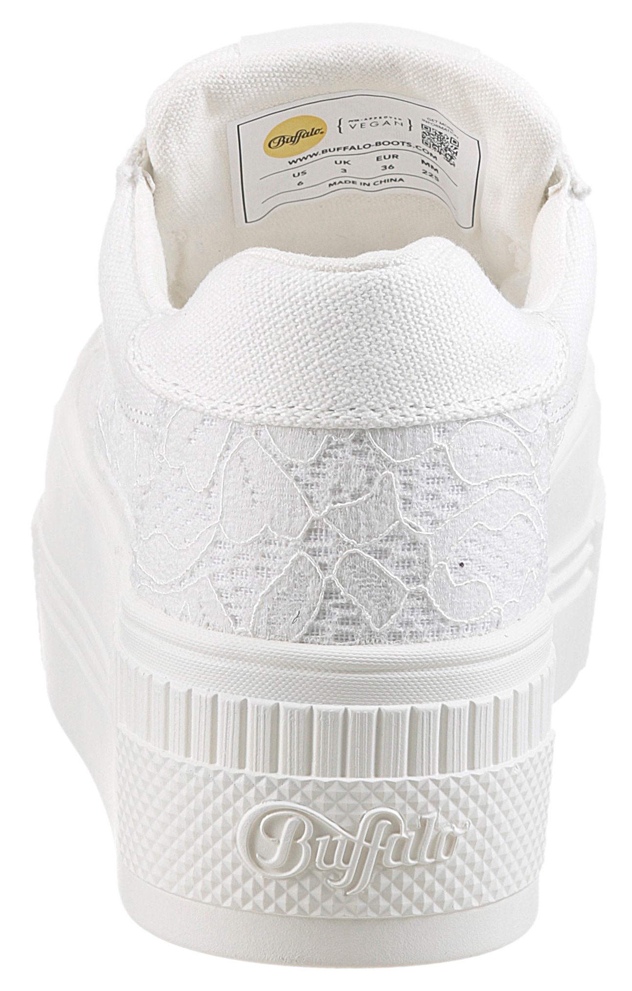 Buffalo Plateausneaker »PAIRED BLOOM«, Schnürschuh, Halbschuh, Freizeitschuh mit MemoryFoam-Innensohle