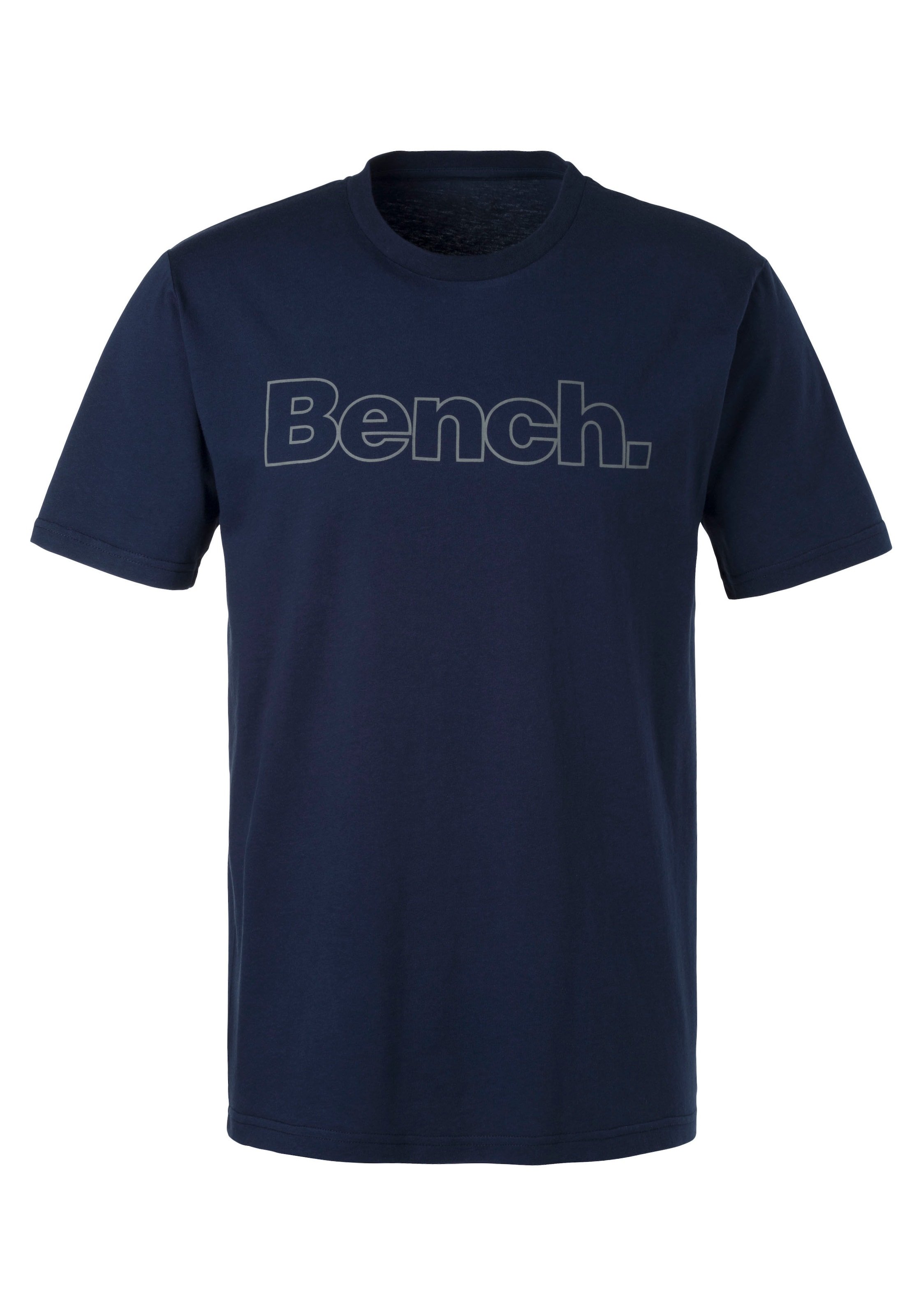 Bench. Loungewear T-Shirt 2 Stk. tlg. Shirt mit Logoprint, Basicshirt mit Rundhals aus reiner Baumwolle