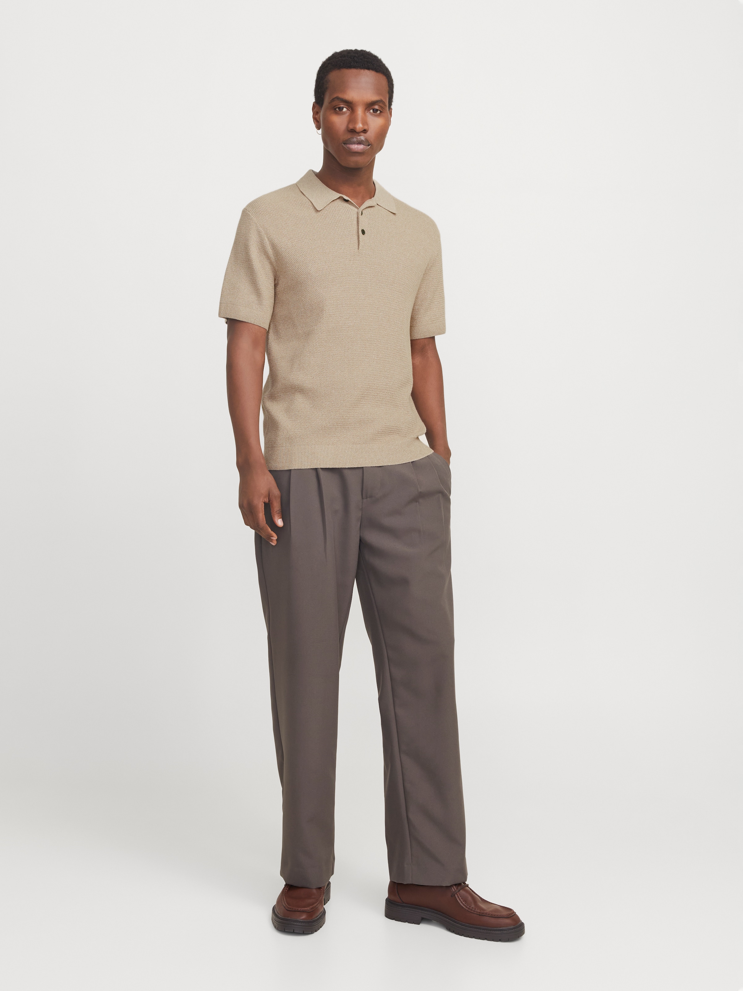 Jack & Jones Polokragenpullover »JPRCCCOOPER KNIT POLO SS SN«