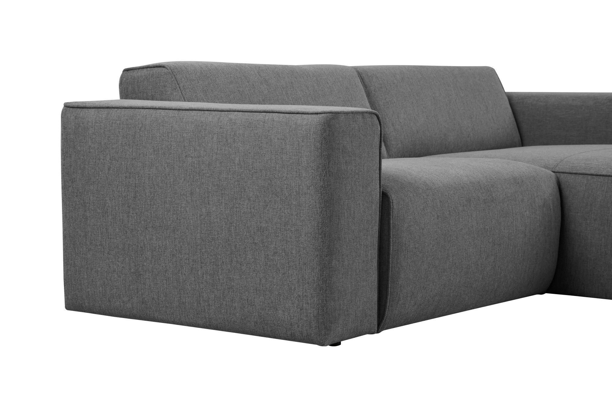 andas Ecksofa »Noord mit Kedernaht, Breite 234 cm«, mit Kedernaht, Breite 234 cm, Cord, Struktur, Webstoff