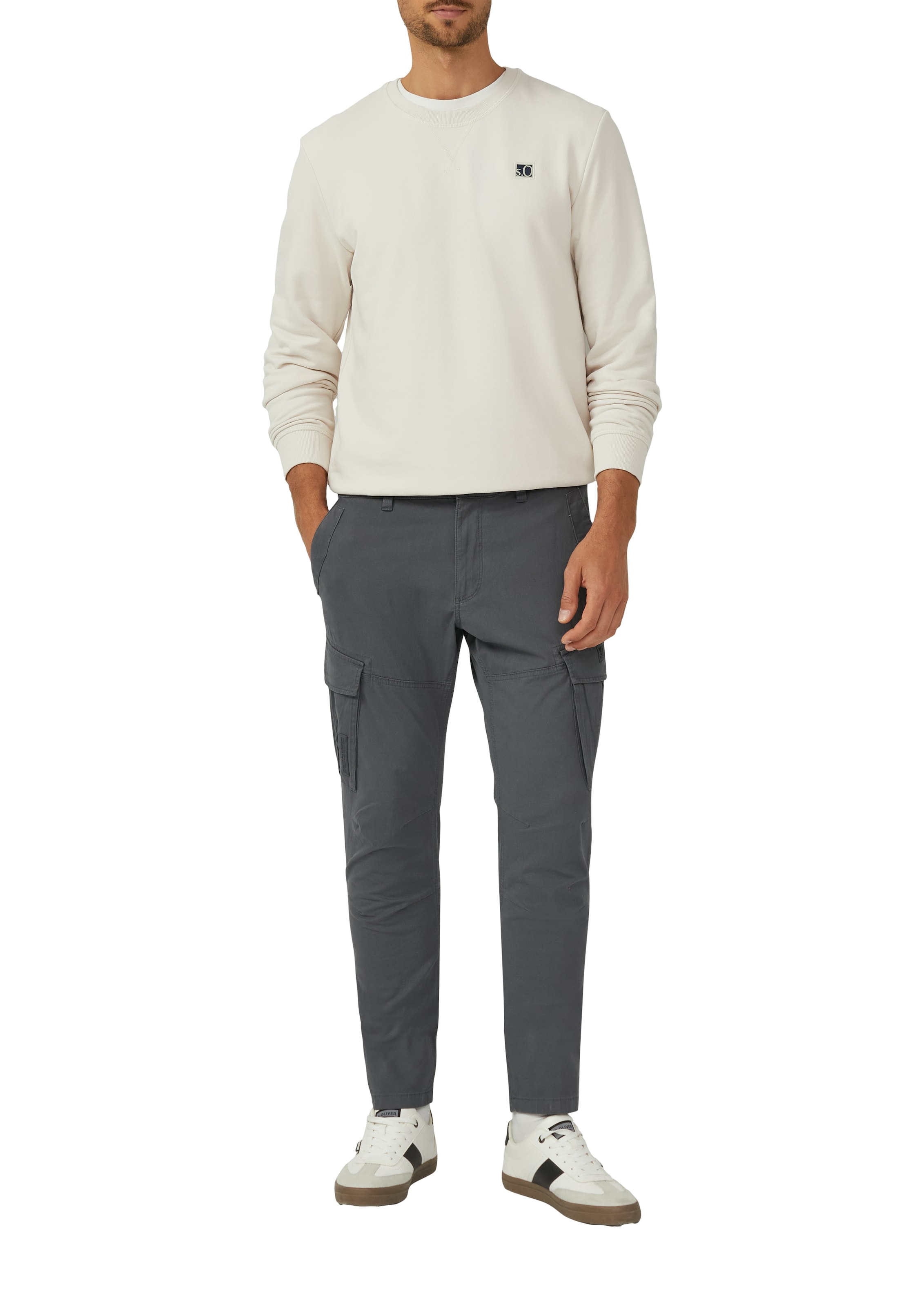 s.Oliver Cargohose, mit Stretch und Viskose