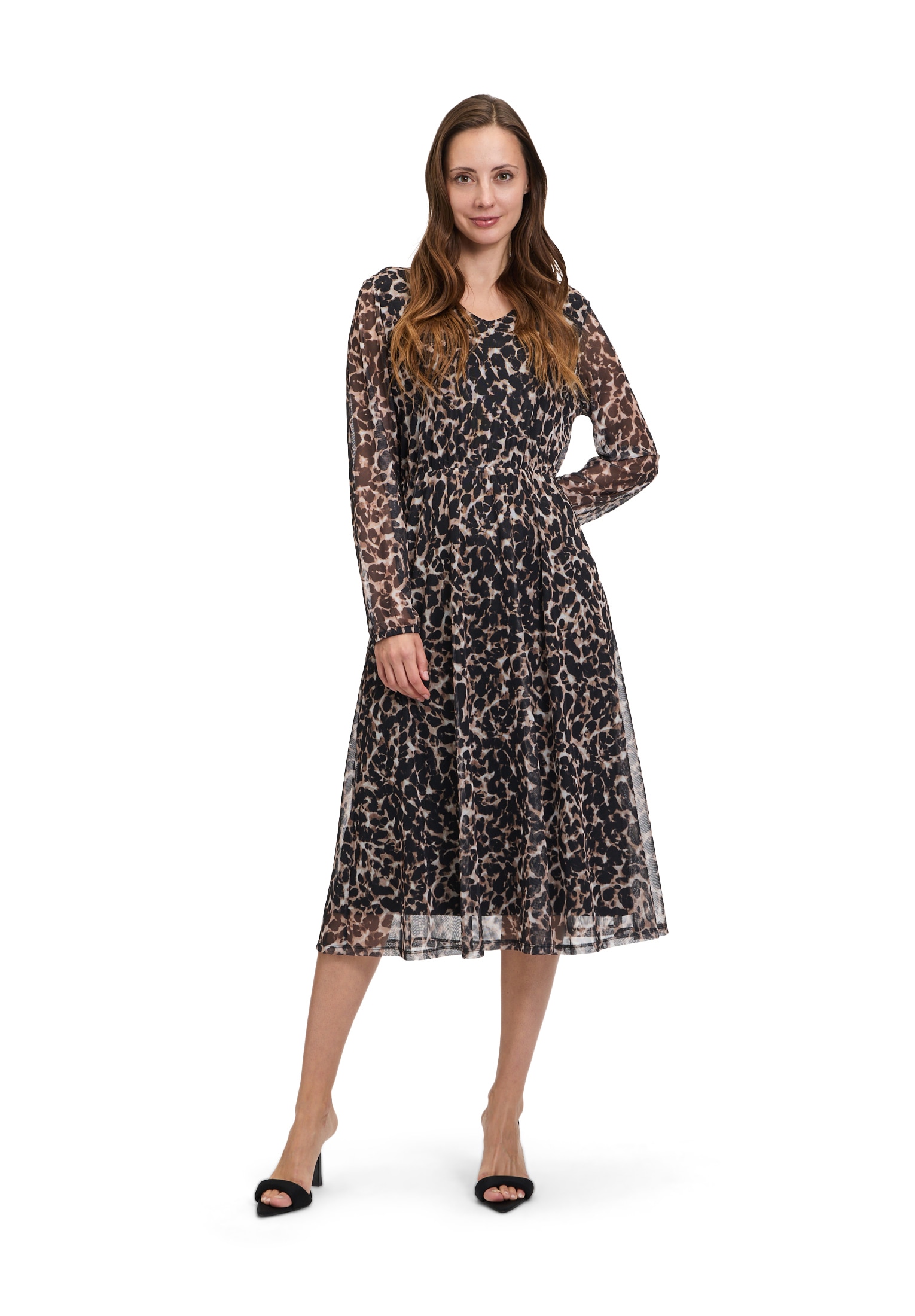 Betty&Co Midikleid »Midikleid mit V-Ausschnitt«