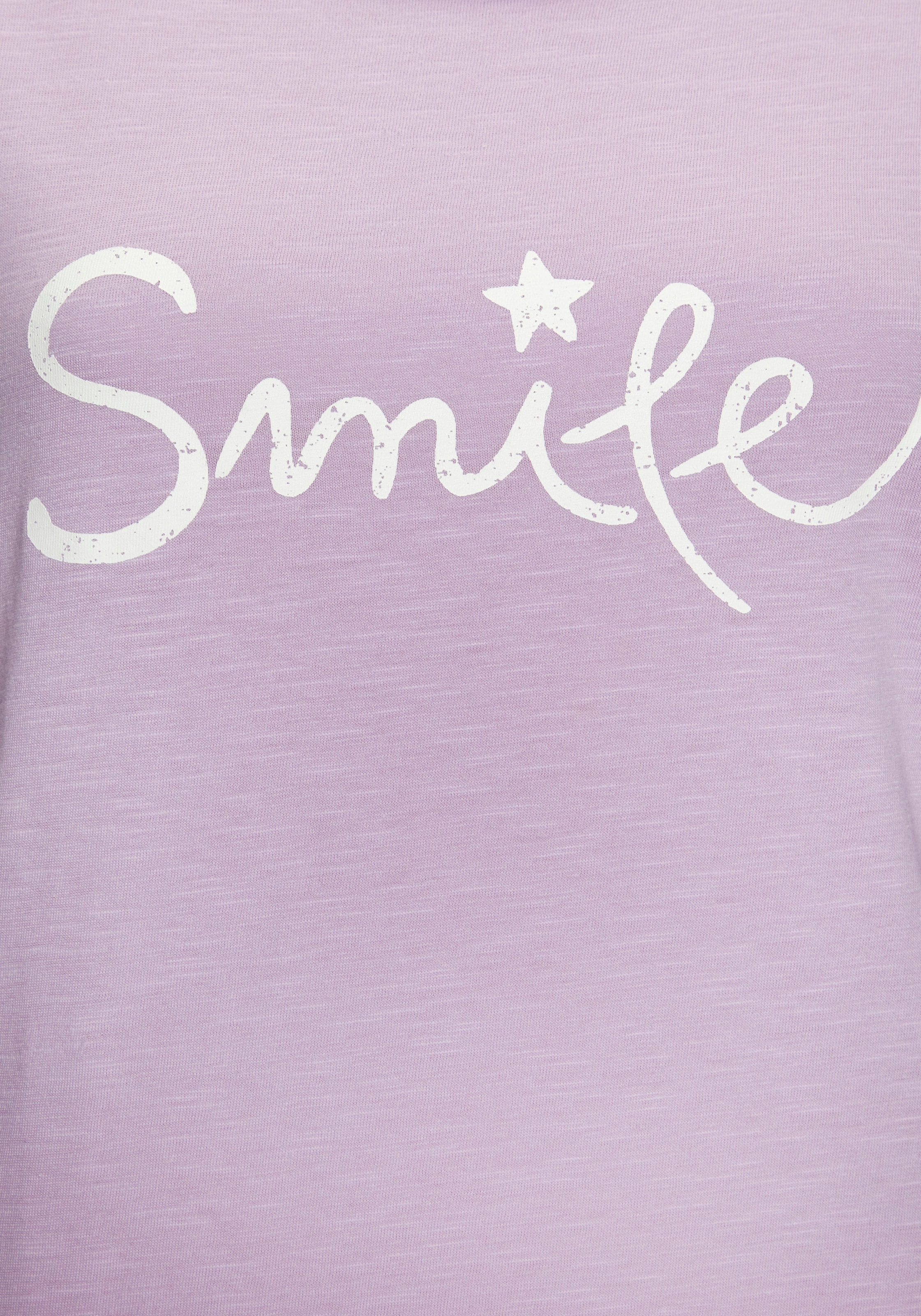 Beachtime T-Shirt »mit Frontdruck "Smile"«, aus weicher Baumwoll-Qualität
