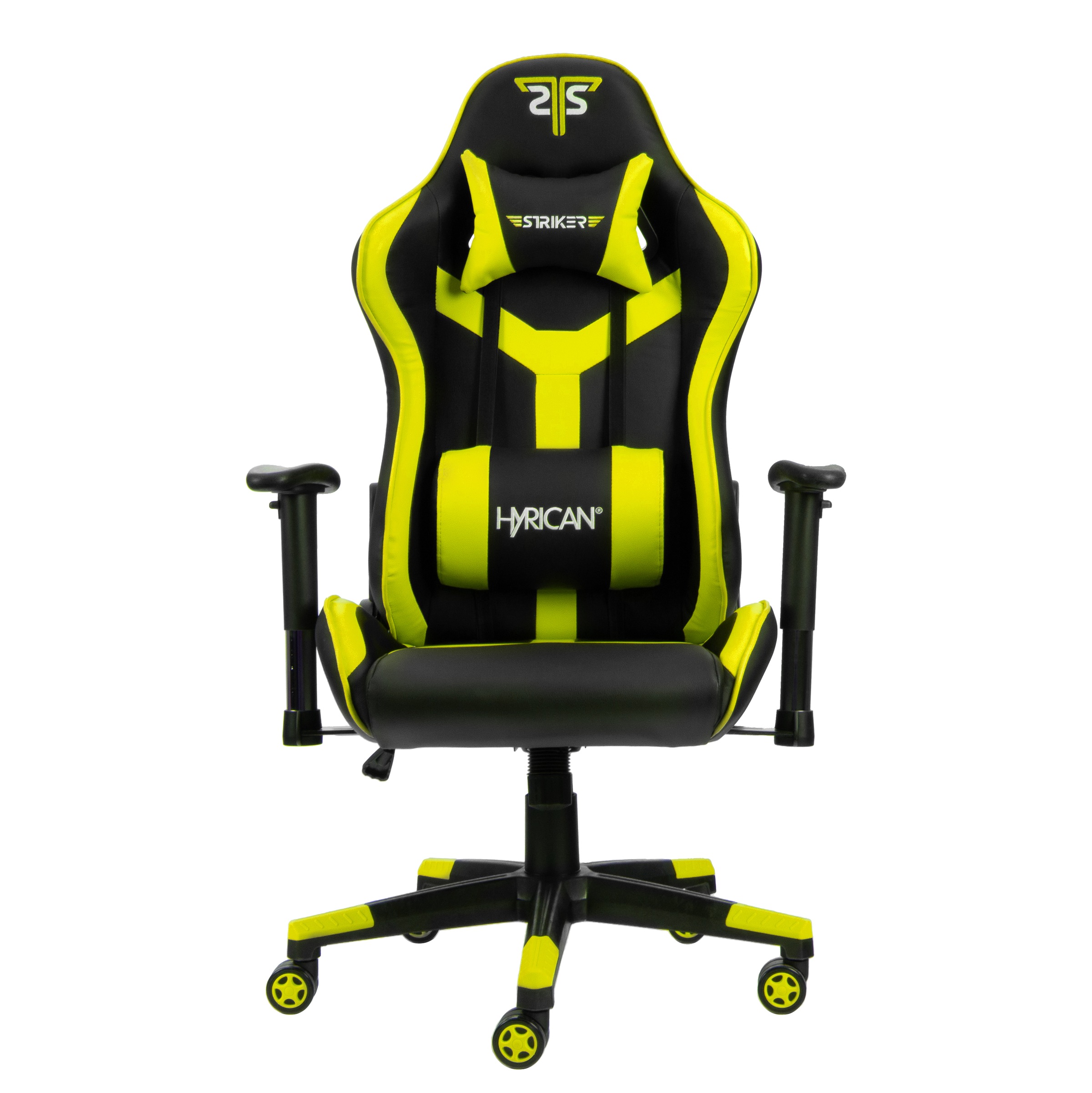 Hyrican Gaming-Stuhl »Striker Copilot schwarz/gelb, Kunstleder, 2D-Armlehnen, ergonomischer Gamingstuhl, Bürostuhl, Schreibtischstuhl, geeignet für Jugendliche und Erwachsene«
