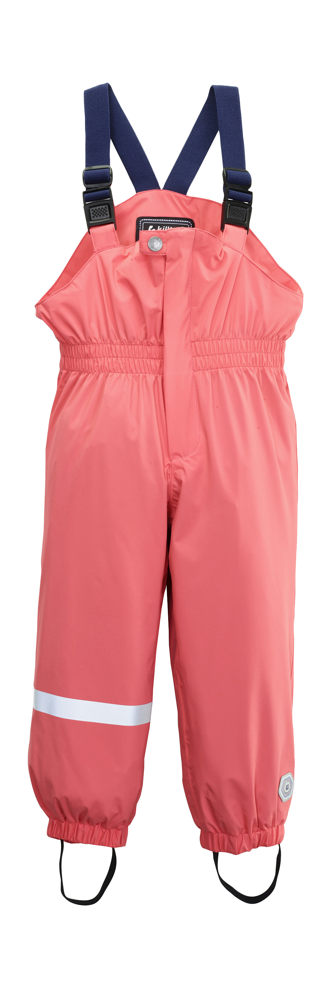 Killtec Regenhose »Jaely Mini« Wasserdichte Regenhose mit verstellbaren Trägern und Reflektoren in orange, Größe 86/92