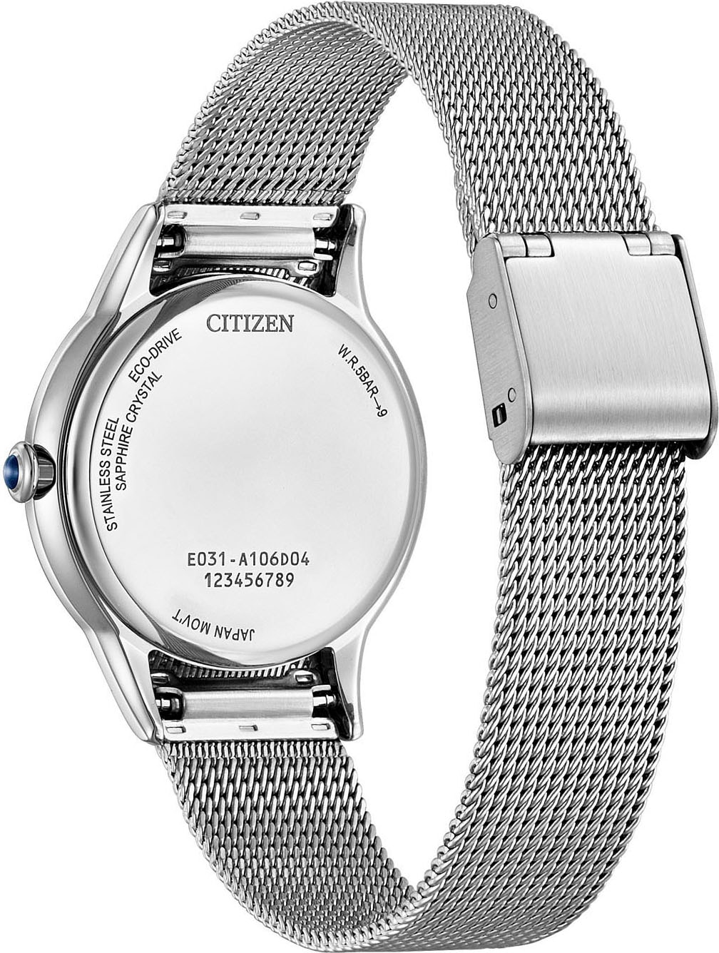 Citizen Solaruhr, Armbanduhr, Damenuhr, Edelstahlarmband, analog