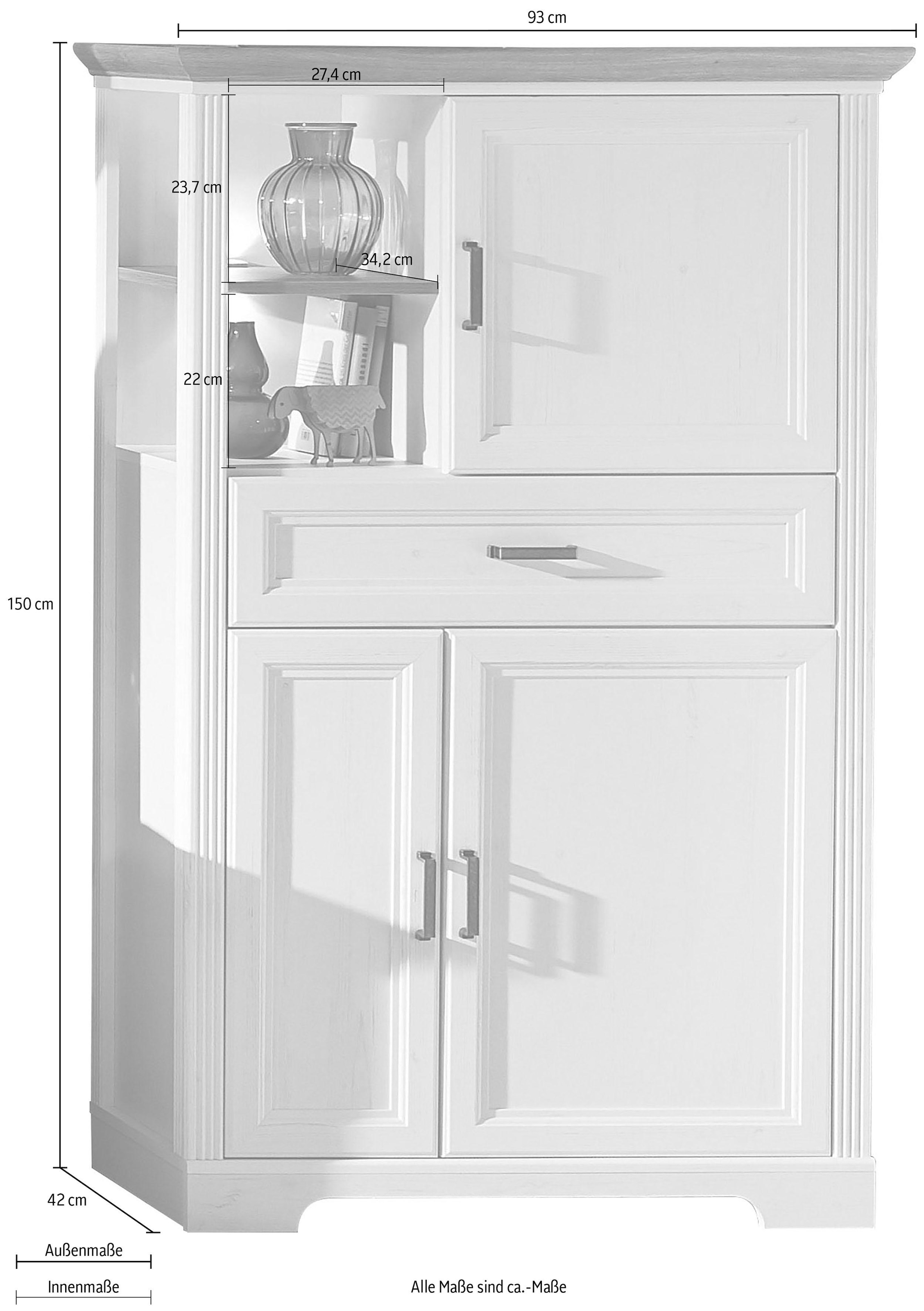 Innostyle Stauraumschrank »Jasmin« inklusive Beleuchtung