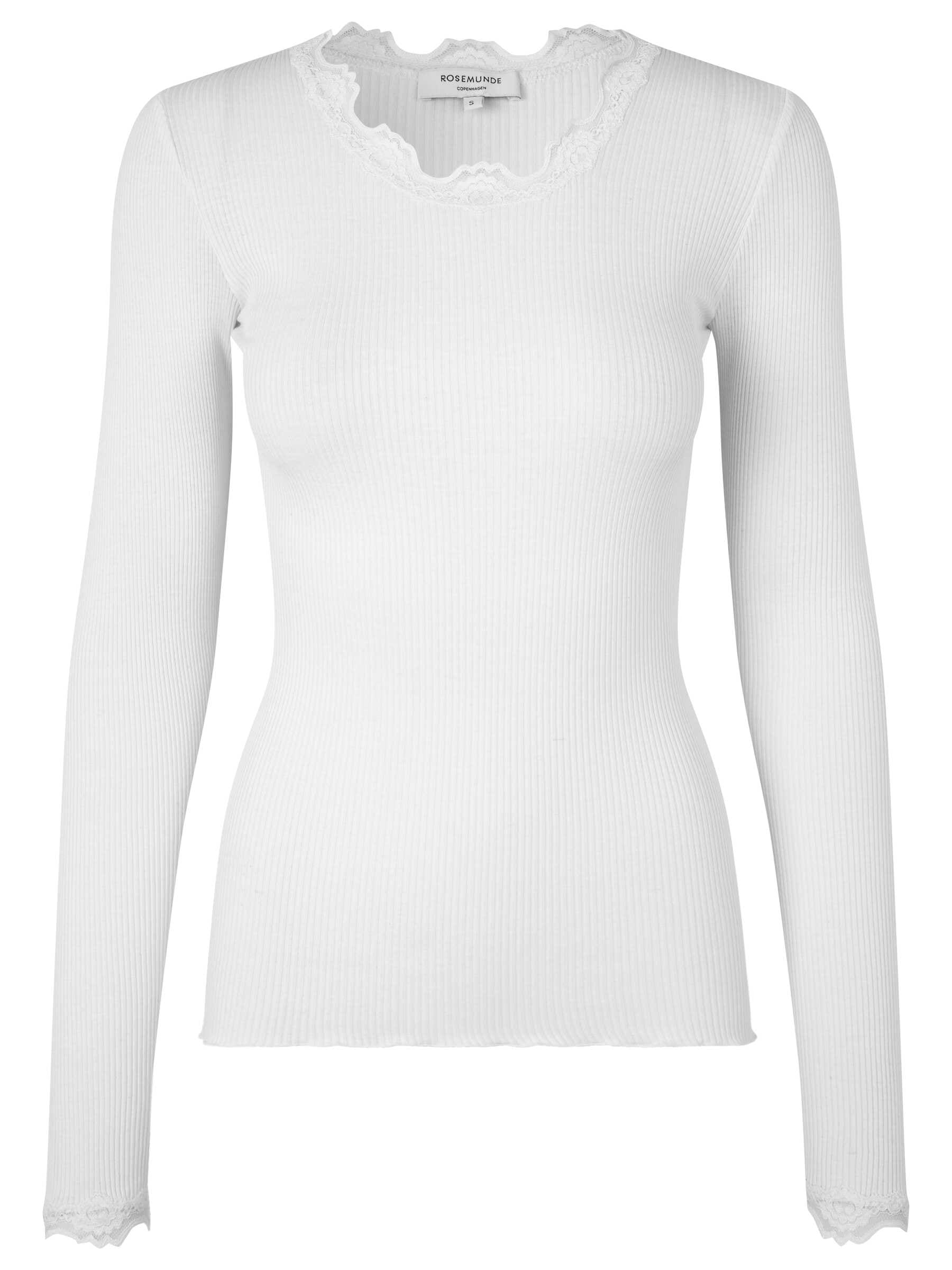 rosemunde Longsleeve »Babette silk shirt mit Seide« Langarm, mit Spitze, feminin, bequem, Seidenmix