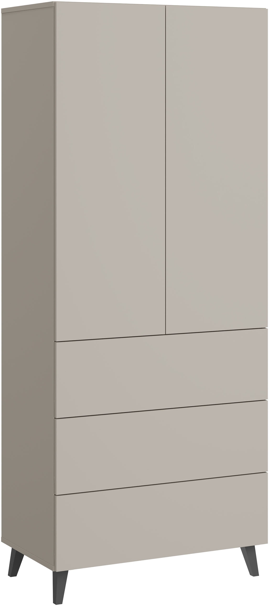 Home affaire Highboard »Phuket Hochschrank mit 2 Türen und 3 Schubladen« 1 Stk. tlg. Push-to-Open, verstellbare Einlegeböden und viel Stauraum