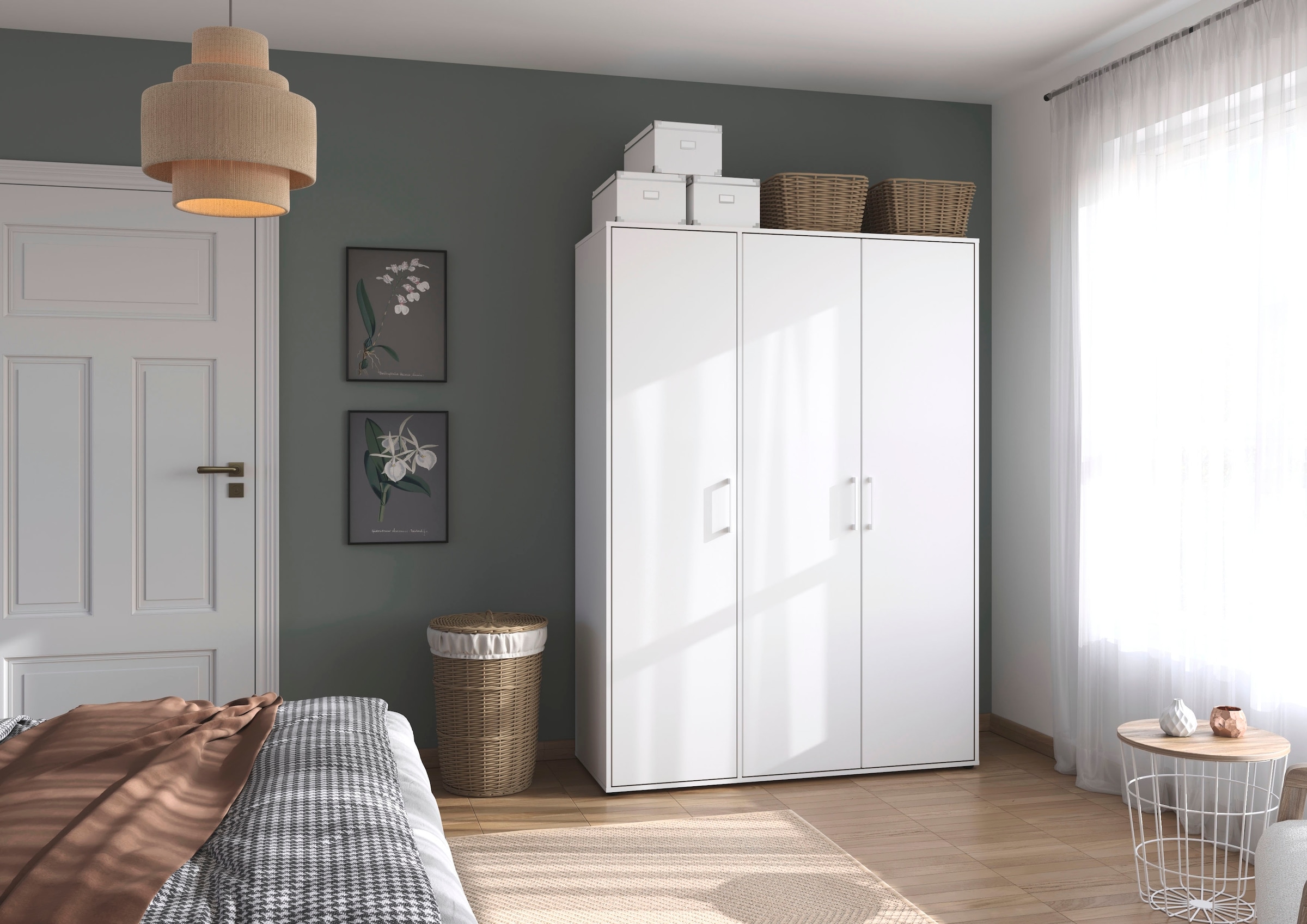 rauch Kleiderschrank »VOYAGER Garderobe Wäscheschrank  Schlafzimmer« in 3 verschiedenen Ausstattungen BASIC/CLASSIC/PREMIUM,  mit 2 modernen Griffvarianten, viel Stauraum MADE IN GERMANY