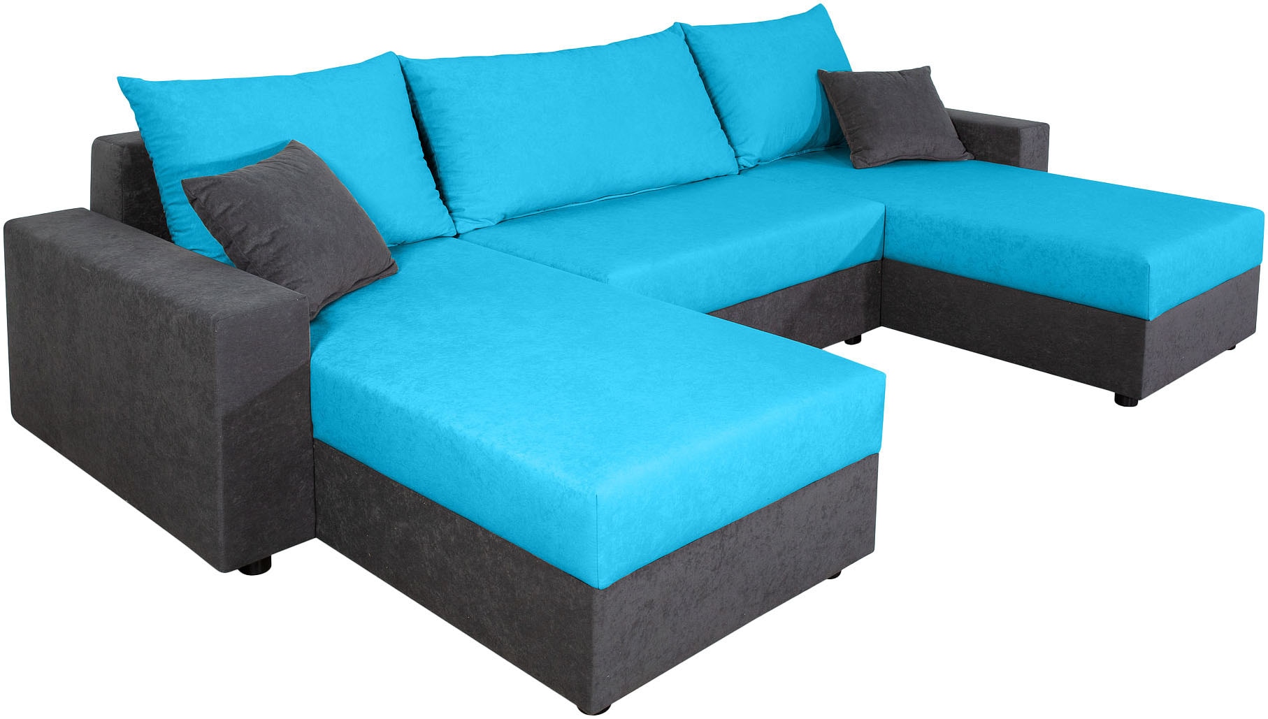 COLLECTION AB Wohnlandschaft »Pico U-Form«, Wohnlandschaft,2 X Ottomane,Polyätherschaum Polsterung
