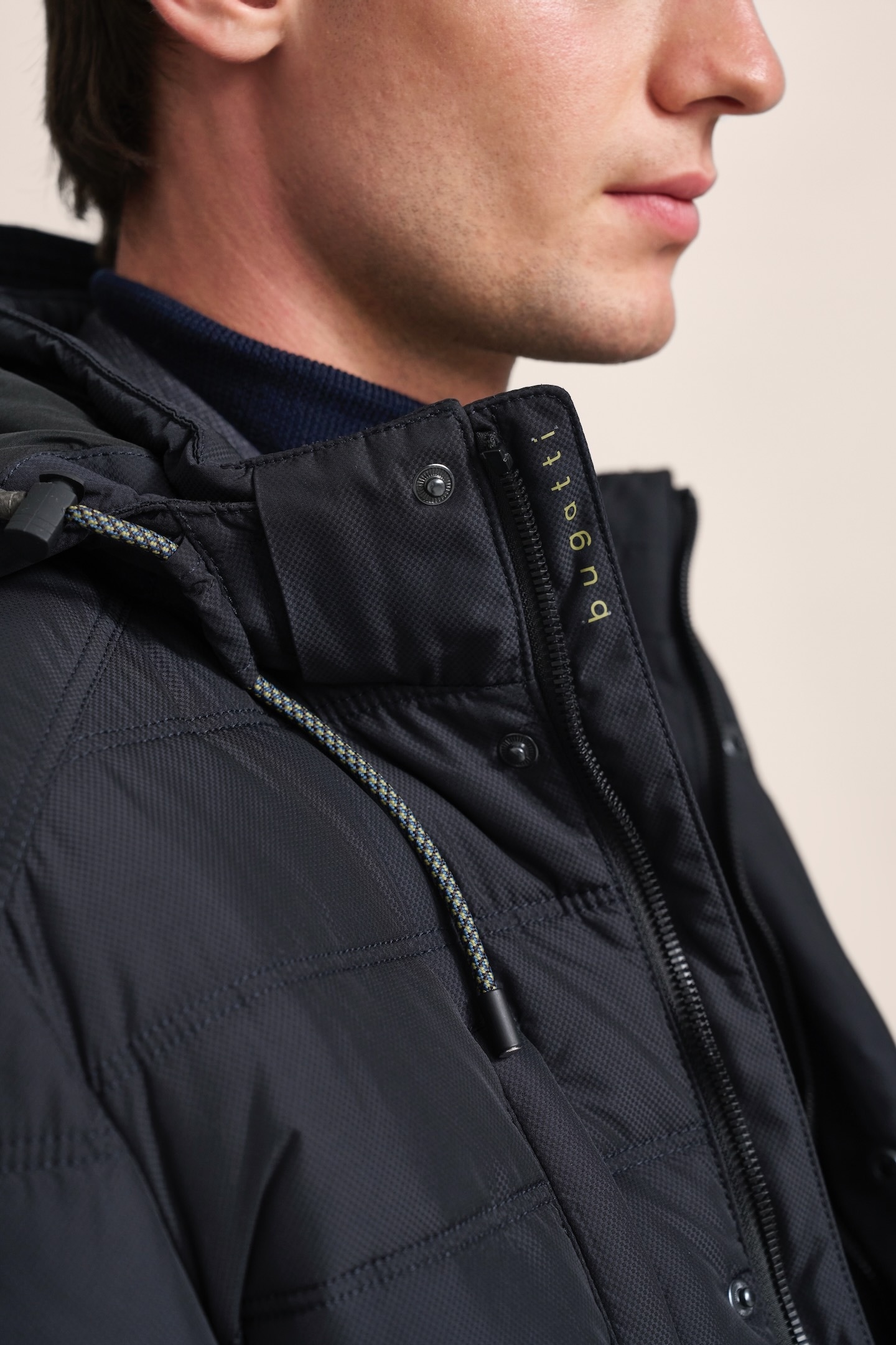 bugatti Langjacke, mit Kapuze, mit abtrennbarer Kapuze