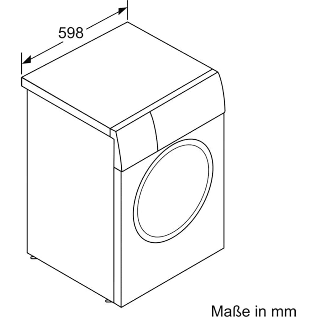 SIEMENS Waschmaschine »WM14N0A4«, iQ300, WM14N0A4, 8 kg, 1400 U/min