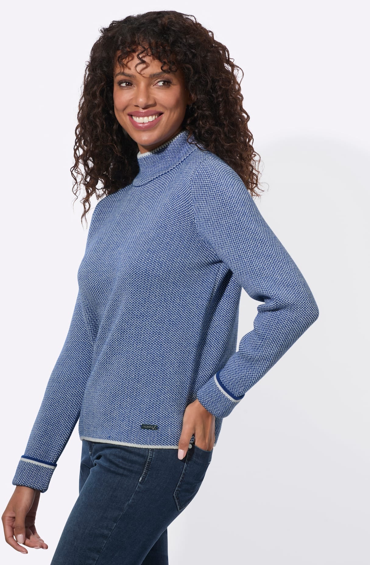 Casual Looks Stehkragenpullover »Pullover«