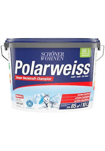 SCHÖNER WOHNEN-Kollektion Wand- und Deckenfarbe »Polarweiss«, 10 Liter, mit... kaufen